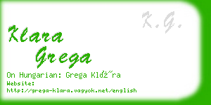 klara grega business card
